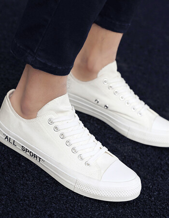 汤米伍德经典学生帆布鞋潮流小白鞋透气学院风运动休闲男鞋子 白色 39