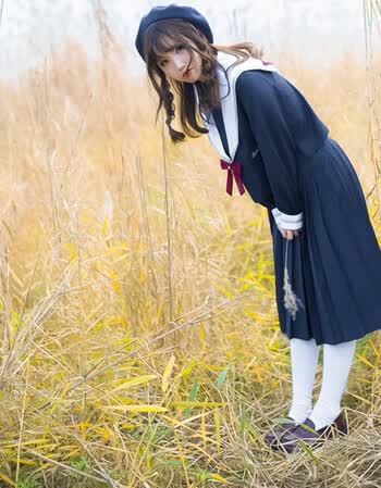 家正统白雪姬长袖不良少女jk制服日本校服秋冬季服水手服套装 白雪姬