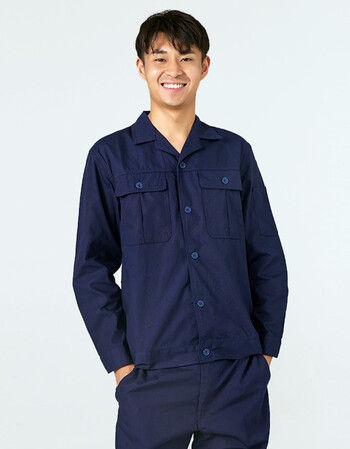 服装短袖工服定做工地劳动服快递搬运工作装电力工程制服印字藏青色