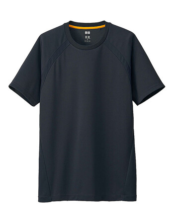 男装dryex圆领t恤短袖152823优衣库uniqlo黑色180108bxl