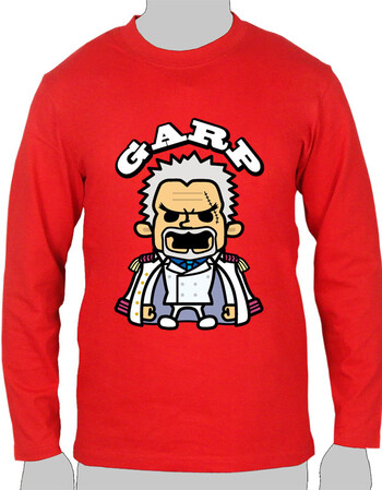 fflong/动漫海贼王onepice/q版人物/长袖t恤/卡普/圆领卫衣/衣服/欧版