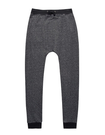 花花公子男休闲针织长裤男松紧腰潮2017秋季新品舒适休闲长裤子 麻