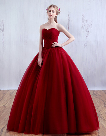 灿杨抹胸红色婚纱2017新款冬季新娘结婚韩版胖mm显瘦简约齐地出门纱轻