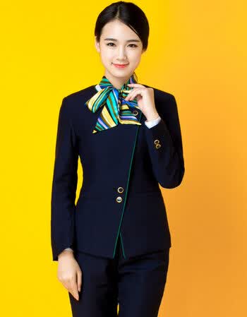 格领特 新款中国农业银行工作服女套装制服营业厅员西服外套裤子衬衫