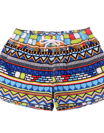 维纳沙滩裤女士夏速干宽松海边短裤度假加肥加大码温泉泳裤海滩花裤衩