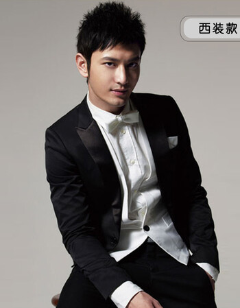 as黑色燕尾服男演出美声大合唱服男士主持歌手西服套装新郎结婚礼服sn