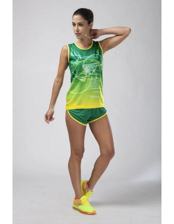 男女学生训练运动服比赛训练跑步服健身衣服长跑短跑服 510女装绿色