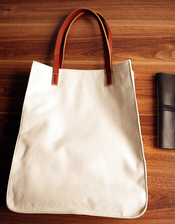 etgaz帆布包 女 设计师品牌 手提单肩包 时尚休闲 新款 米色 米白色