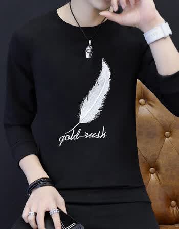 5858刺绣羽毛一黑色 2xl【图片 价格 品牌 报价】-京东