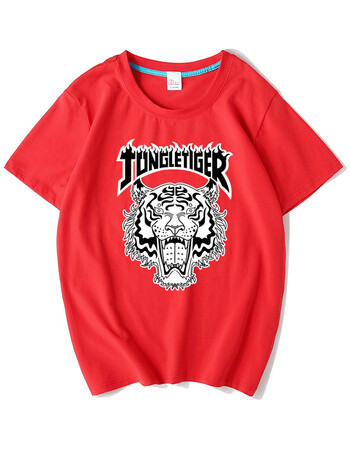 潮牌正品thrasher火焰t恤短袖体恤情侣中国有嘻哈吴亦凡oversize 老虎