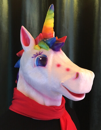 阿坡饵动物面具头套 cos马头哈士奇猩猩兔狗头儿童礼物搞笑直播抖音