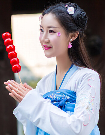 新款微光日常汉服春装 汉元素 改良古风传统女唐制高腰齐胸襦裙pr