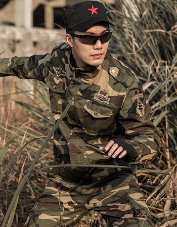 户外迷彩服套装男春季特种兵作训服军装军训服工作服军迷服饰 m/165