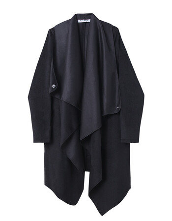 帅气冬天衣服韩版修身潮流呢子大衣男生中长款披风外套不规则风衣