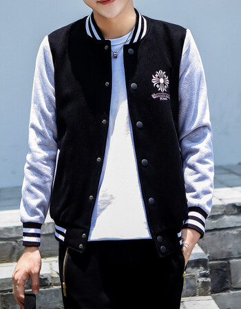 棒球服男冬季加厚新款韩版学生修身青少年夹克男士大码棒球衫潮流