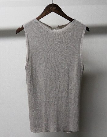 2018春夏季新款针织无袖背心女百搭修身纯色打底上衣短款外穿t恤 卡其