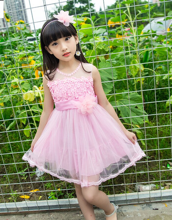 uyuk5夏装女童公主连衣裙子6儿童装7小女孩8夏季94上衣服3-12岁10 kqy