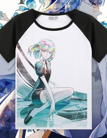 宝石之国 短袖t恤 磷叶石辰砂金刚石动漫周边二次元男女学生夏季衣服