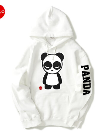 新品四季新款绝地求生吃鸡衣服 春季熊猫panda连帽卫衣潮牌加绒帽衫男