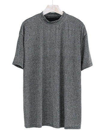 短袖t恤女学生宽松韩版百搭显瘦纯色上衣打底衫2018春装新款 银灰色 m