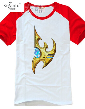 珂梵图星际争霸2 星灵标志虫族 异虫logo 棉短袖t恤个性毕业班服舍服