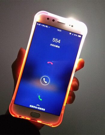 vivo y66i来电闪手机壳y66闪光手机套男女款y66l发光保护套新品潮 透