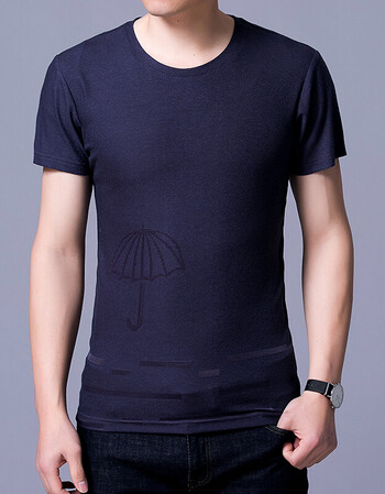 短袖t恤男夏季新款圆领 男士半袖纯色白背心体恤衣服 修身男装打底衫