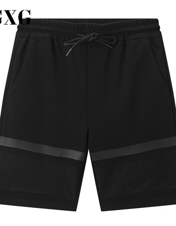 男装夏季舒适简约黑色针织短裤五分裤男 黑色 180/xl