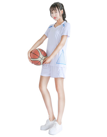 女子篮球服套装女款篮球比赛服球衣女生篮球训练服吸汗短袖篮球衣 801
