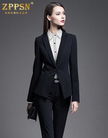 轻奢品牌zppsn职业装套装三件套女2018春新款长袖时尚气质商务面试
