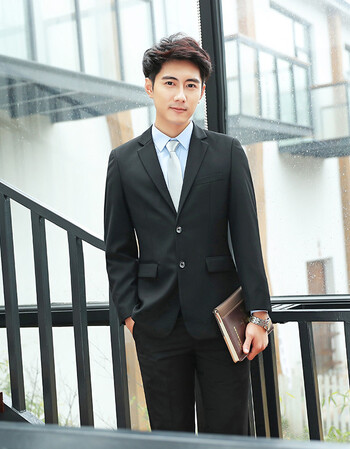 公务员面试服装男女工作服三件套职业西装女套装销售经理正装 男二扣