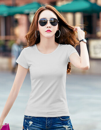 女装短袖t恤春夏装2018新款韩版学生体恤韩范打底衫 灰色 m