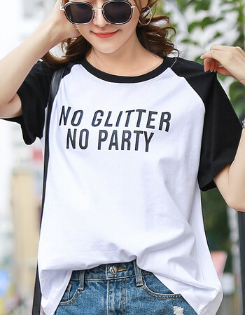 夏尔维纳(chanvenuel)撞色短袖t恤女宽松学生韩版夏季2017新款半袖上