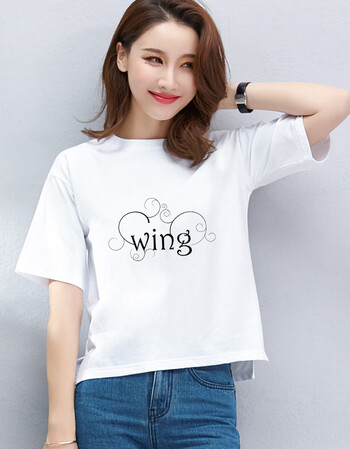 短袖t恤女2018白搭休闲宽松韩版女体恤衫时尚女装打底衫 白色 xl