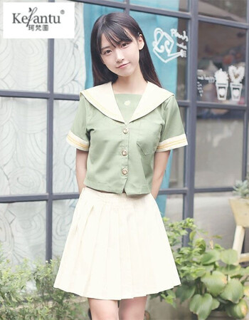 珂梵图日韩校服学院休闲淑女可爱班服学生装jk制服水手服套装新 上衣