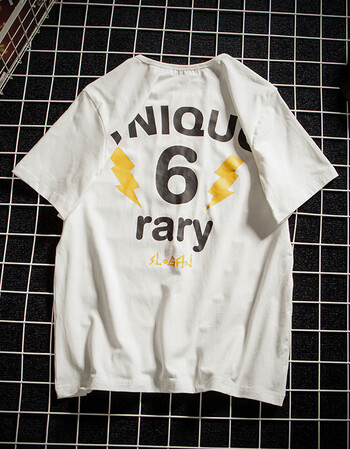 闪爆(shanbao)2018 夏季新款 摆拍印花拉架短袖 白色 m