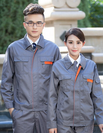 春款国家电网工作服 男长袖套装 电力电工服电焊服施工建筑 深灰色