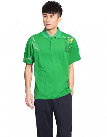 款男女运动服南韩丝短袖长裤中老年运动装广场舞 男绿色上衣乌兰长裤