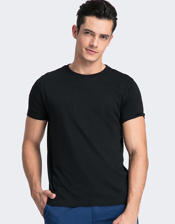 班尼路短袖t恤男士 圆领v领夏装衣服半袖打底纯色男装潮流# 圆领00a纯