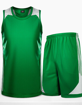 篮球服套装男定制儿童球服全学生比赛训练服印字球衣篮球队服 711绿色