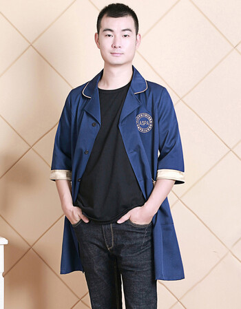 韩式半工作服皮肤管理工作服纹绣师工作服美容院美容师工作服 男款
