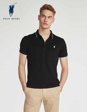 polo sport 短袖t恤男装polo衫 2018夏季欧美新品男士半袖保罗衫 时尚