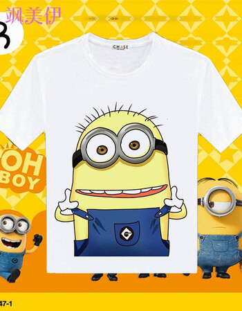 小黄人t恤男女短袖 神偷奶爸衣服体恤衫可爱儿童装夏季情侣装潮 【3】