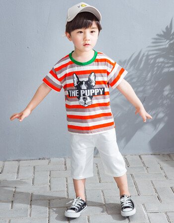 小男孩衣服6岁的夏天男童夏装短袖t恤2小男孩3儿童装4韩版5打底衫6岁