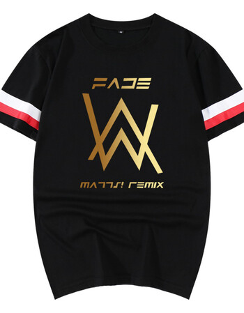 艾伦沃克同款dj电音短袖纯棉t恤衣服faded夏季男女潮 黑色16 4xl