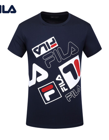 男装 t恤 其他品牌 fila斐乐男t恤2018夏季新品短袖t男时尚满印logo