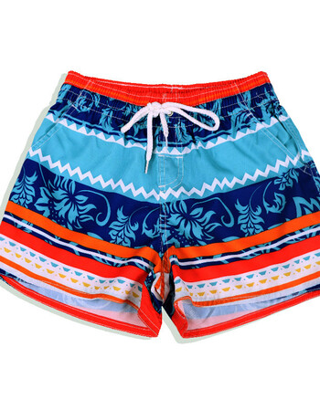 女沙滩裤女士夏速干宽松海边短裤度假加肥加大码温泉泳裤海滩花裤衩