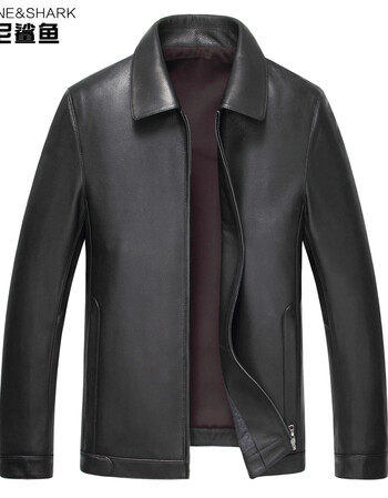 堡尼鲨鱼2015秋冬新款真皮皮衣男 海宁皮衣真鹿皮夹克 男式皮衣外套