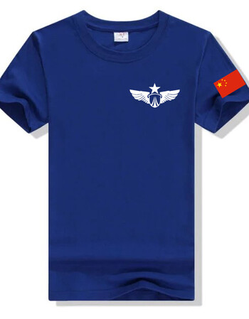 八一建军节战友聚会t恤定制退伍老兵纪念衫参战老兵服装短袖空军 精梳