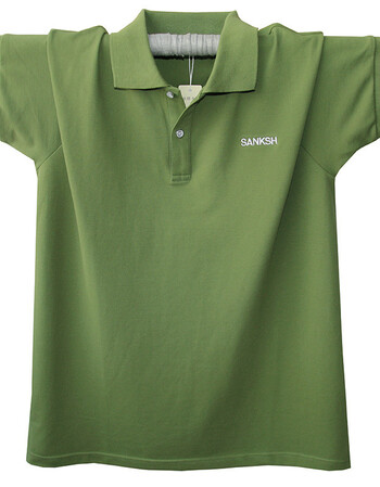 爸爸翻领polo衫男 宽松短袖t恤中年男士夏季纯棉加肥加大半袖体恤 军